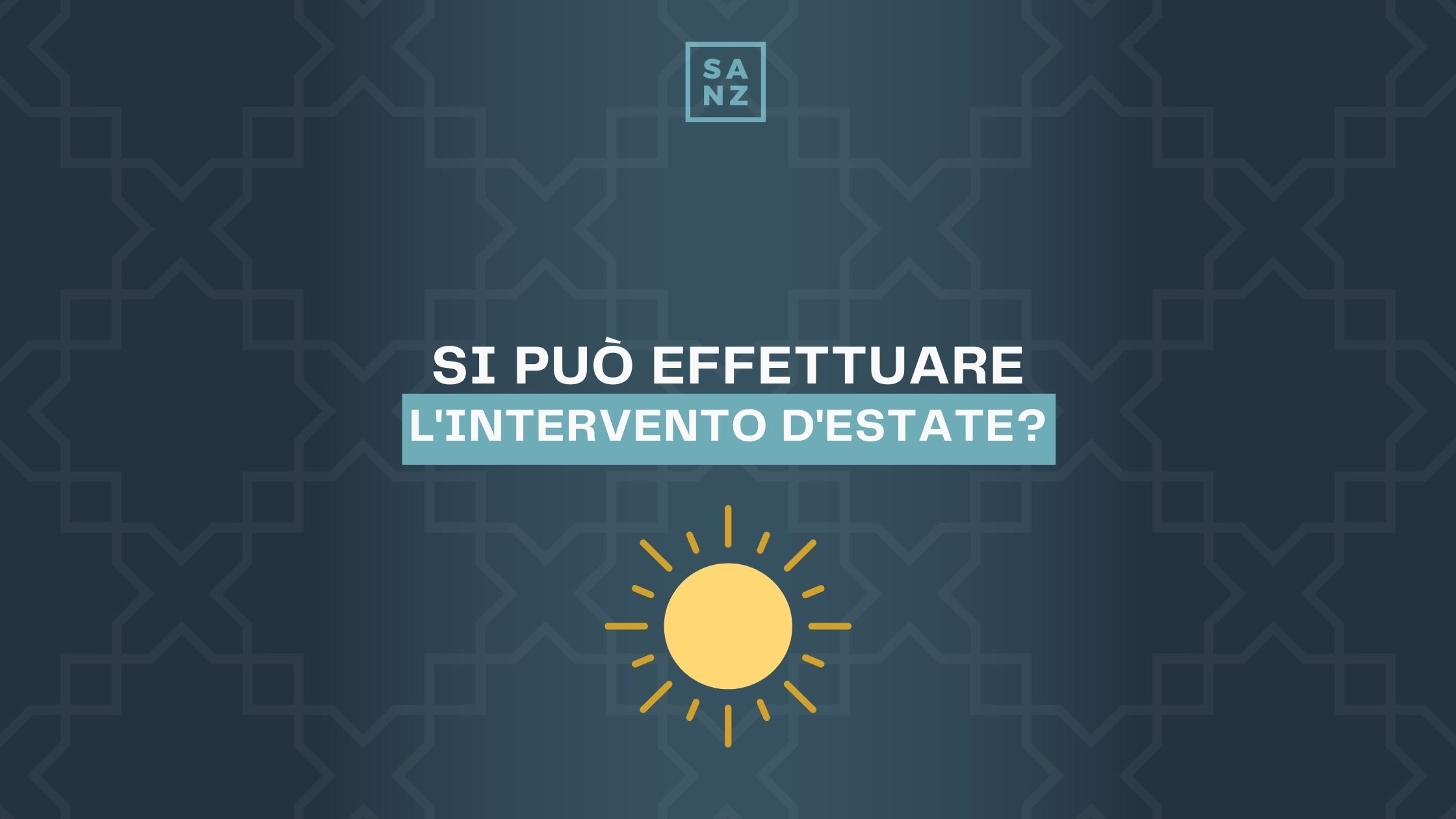 Si può effettuare l'intervento di chirurgia refrattiva d'estate?